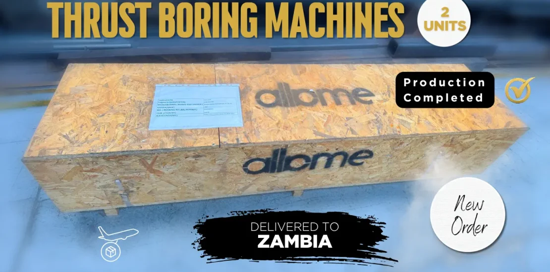 Two Thrust Boring Machines Shipped to Zambia