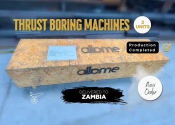 Two Thrust Boring Machines Shipped to Zambia